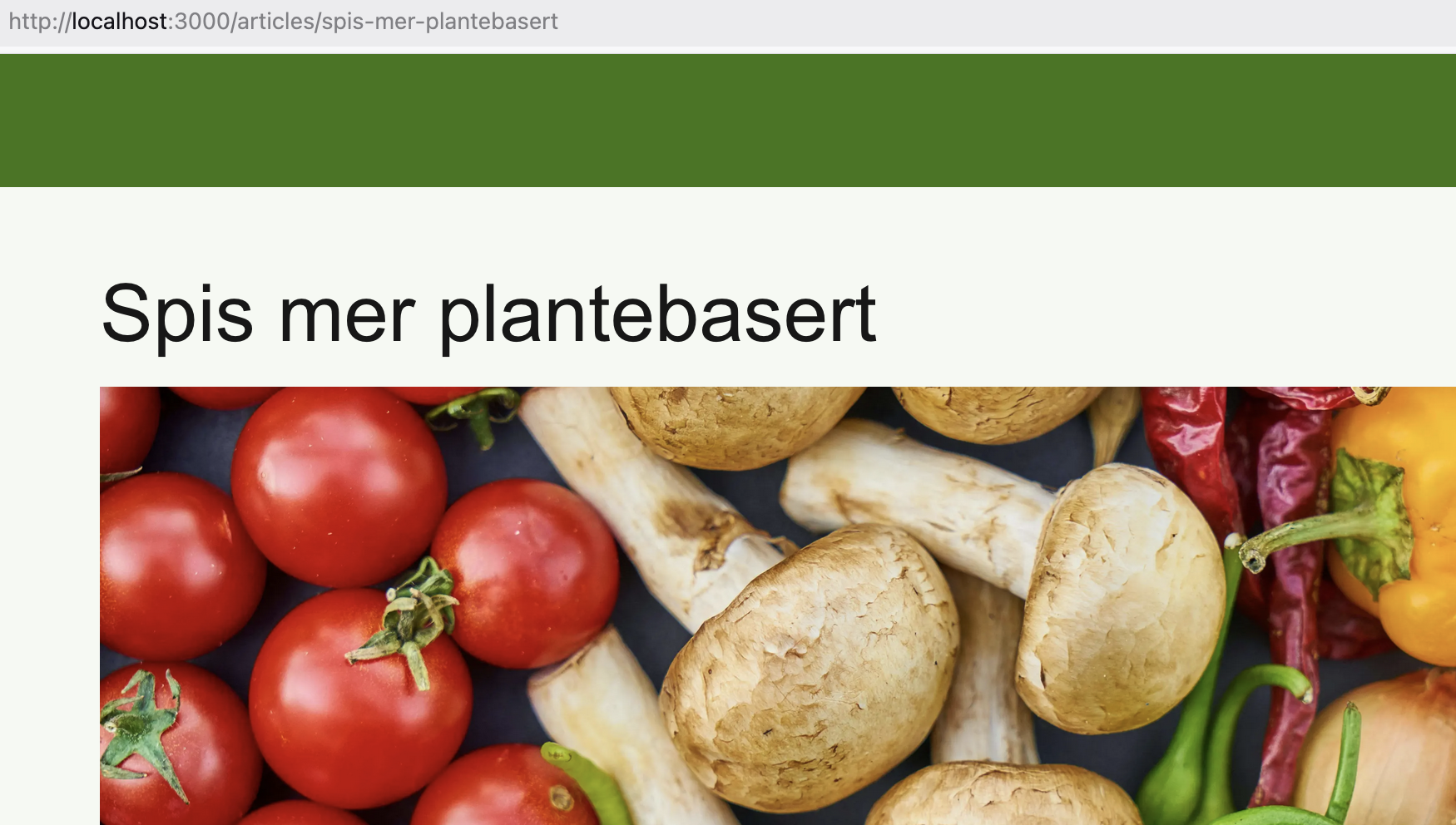 Viser URL-en på siden som samsvarer med tittelen på artikkelen